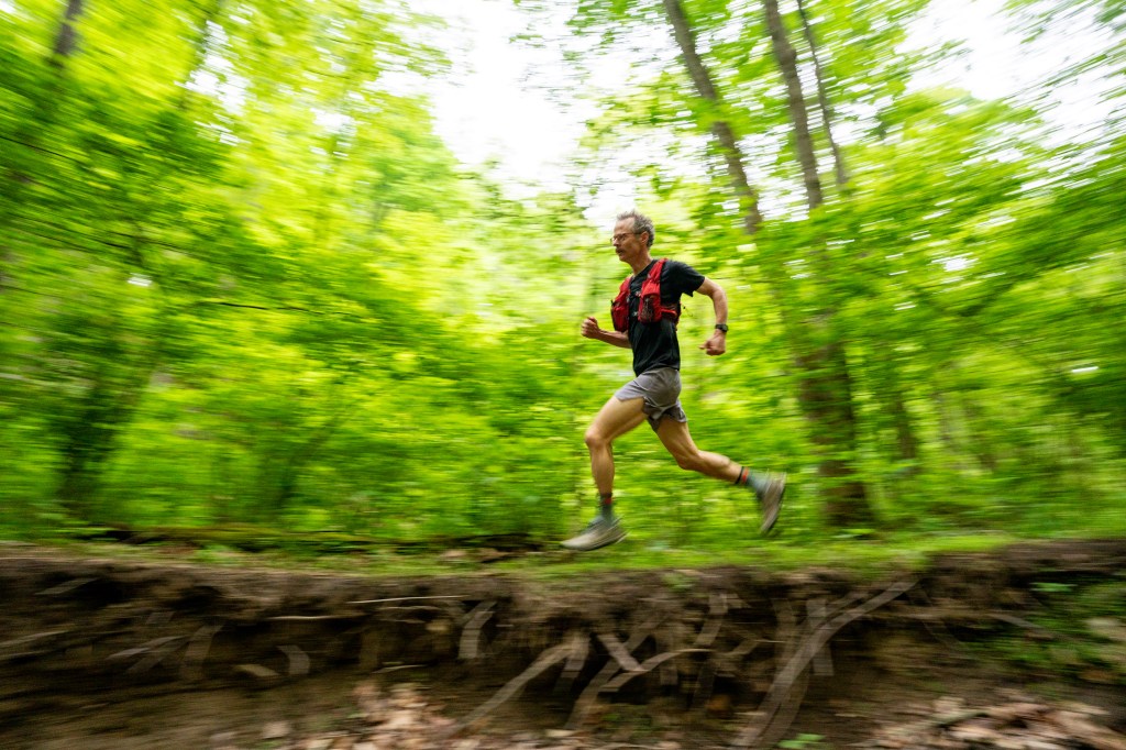 Nathan Broom on the Knobstone Trail